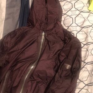 Burgundy Prada windbreaker